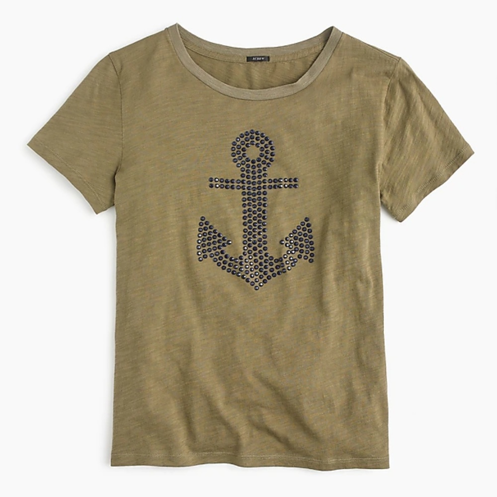 J. Crew Embellished anchor T-shirt - Picture 3 of 8